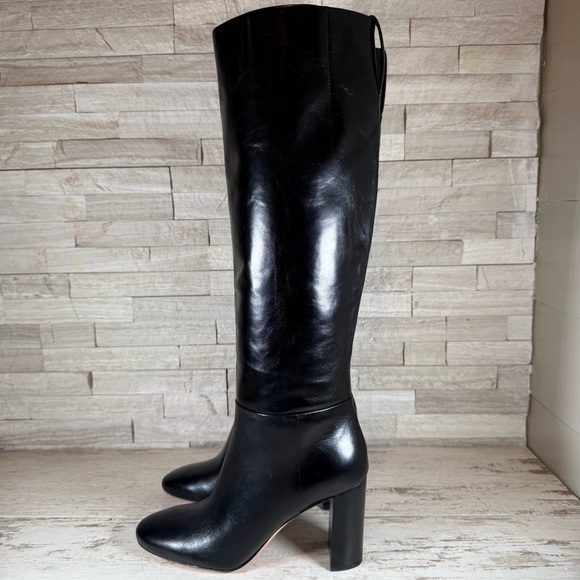 Kate Spade Colby Tall Leather High-Heel Boots Black Size 9.5B NEW - Picture 7 of 16